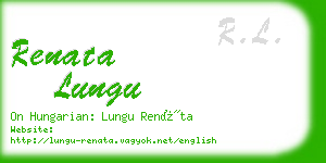 renata lungu business card